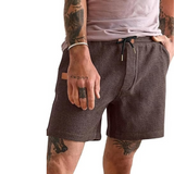 Lightweight Waffle Shorts With Drawstring And Pockets
