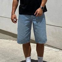 Loose Denim Shorts – Wide Fit with Functional Pockets