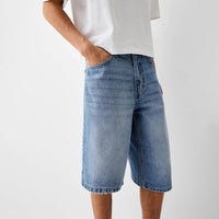 Loose Denim Shorts – Wide Fit with Functional Pockets