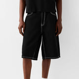 Loose Denim Shorts – Wide Fit with Functional Pockets