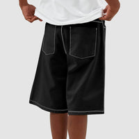 Loose Denim Shorts – Wide Fit with Functional Pockets