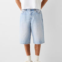 Loose Denim Shorts – Wide Fit with Functional Pockets