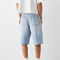 Loose Denim Shorts – Wide Fit with Functional Pockets