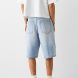 Loose Denim Shorts – Wide Fit with Functional Pockets