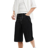 Loose Denim Shorts – Wide Fit with Functional Pockets