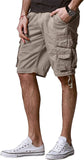 Loose Cargo Shorts With Drawstring Waist