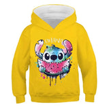Playful Character Hoodie With Watermelon Design
