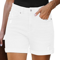 High Rise Denim Shorts – Comfortable and Versatile for Casual Outfits