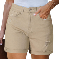 High Rise Denim Shorts – Comfortable and Versatile for Casual Outfits