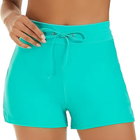 Swim Shorts Built In Briefs – Quick Dry Stretch Fabric with Drawstring
