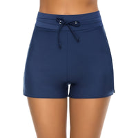 Swim Shorts Built In Briefs – Quick Dry Stretch Fabric with Drawstring