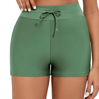 Swim Shorts Built In Briefs – Quick Dry Stretch Fabric with Drawstring