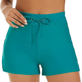 Swim Shorts Built In Briefs – Quick Dry Stretch Fabric with Drawstring