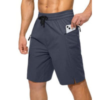 Zipper Pockets Beach Shorts