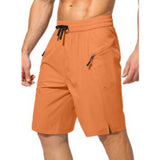 Zipper Pockets Beach Shorts