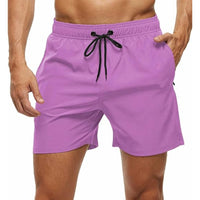 Zipper Pockets With Stretchable Swim Shorts