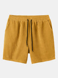 Casual Pocket Detail Plain Beach Shorts