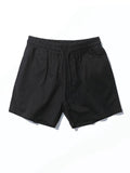 Casual Drawstring Plain Beach Shorts