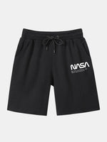 NASA Letter Printed Shorts