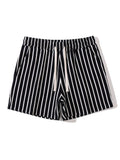 Striped Jersey Shorts With Drawstring