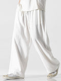 Loose And Wide Legs Plain Pants