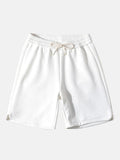 Drawstring Twill Patterned Shorts