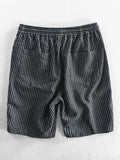 Drawstring Striped Pattern Shorts