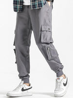 Elastic Waistband Cargo Joggers