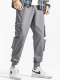 Elastic Waistband Cargo Joggers