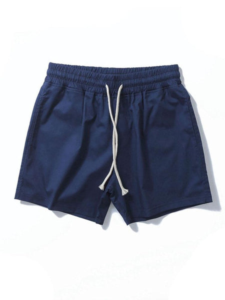 Casual Drawstring Plain Beach Shorts