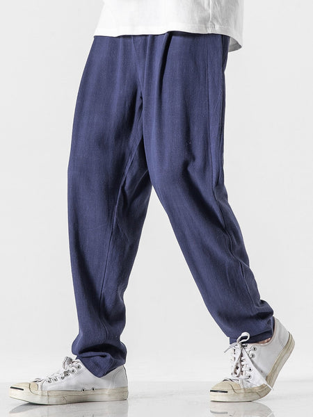 Plain Pattern Harem Pants