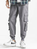 Elastic Waistband Cargo Joggers