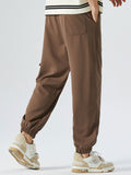 Elastic Waistband Cargo Style Jogging Pants