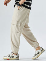 Elastic Waistband Cargo Style Jogging Pants