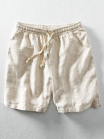 Drawstring Striped Beach Shorts