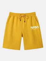 NASA Letter Printed Shorts