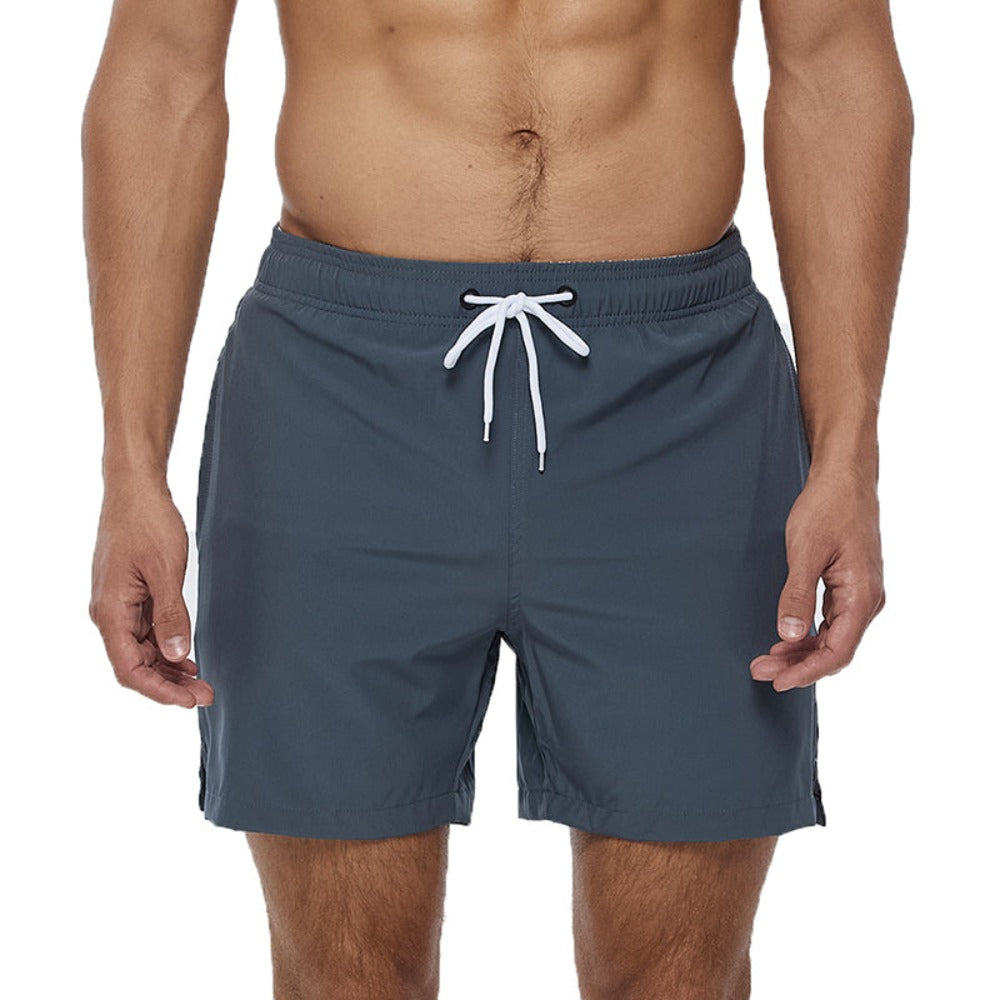 Grey With White Draw Strings Swim Shorts – Waves And Trunks