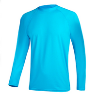 Sky Blue Long Sleeve Surfing T-Shirt
