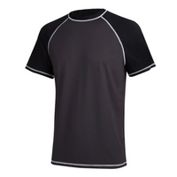 Dark Grey With Black Short Sleeve Surfing T-Shirt