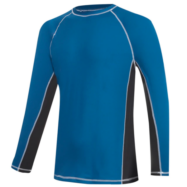 Blue And Black Long Sleeve Surfing T-Shirt