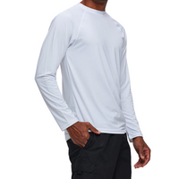 White Long Sleeve Surfing T-Shirt
