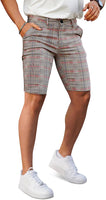 Zipper Closure Slim Fit Chino Short