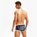 Blue Dried Leaves String Summer Brief