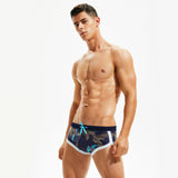 Blue Dried Leaves String Summer Brief