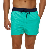 Men's Light Green Swim Trunks Shorts