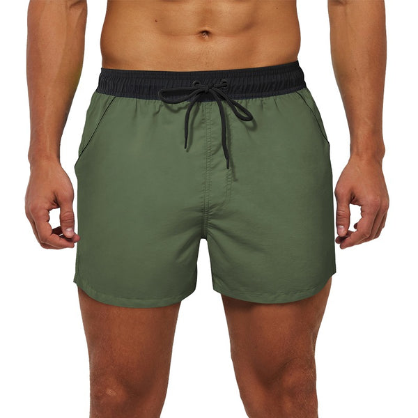 Men's Military Green Swim Trunks Shorts