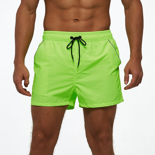 Men's Neon Green Swim Trunks Shorts