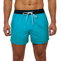 Men's Sky Blue Swim Trunks Shorts