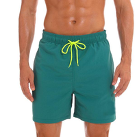 The Soothing Greens Draw String Swim Shorts