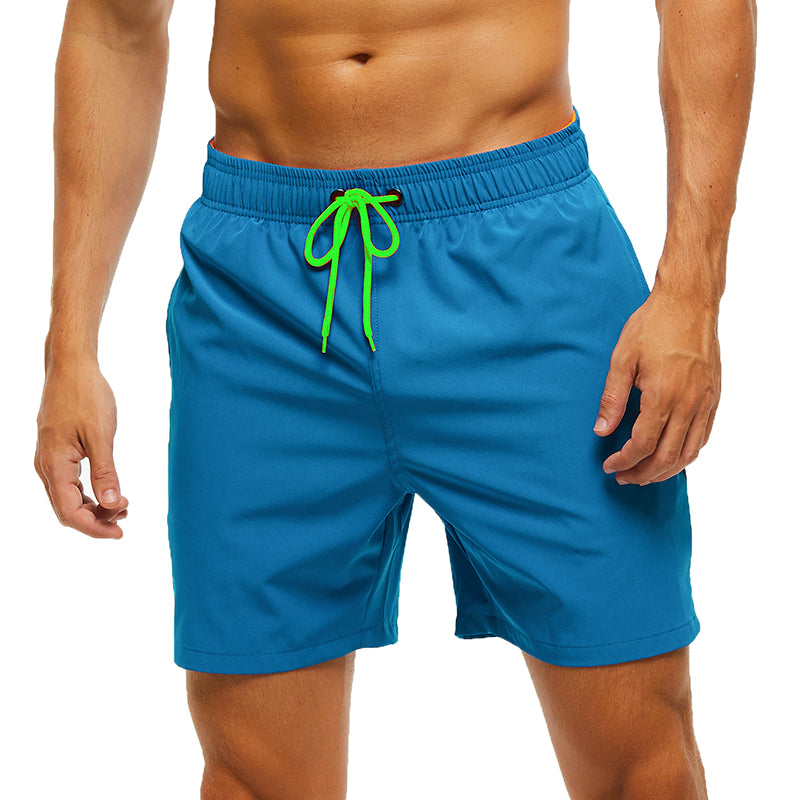 Peacock Light Blue String Swim Shorts – Waves And Trunks